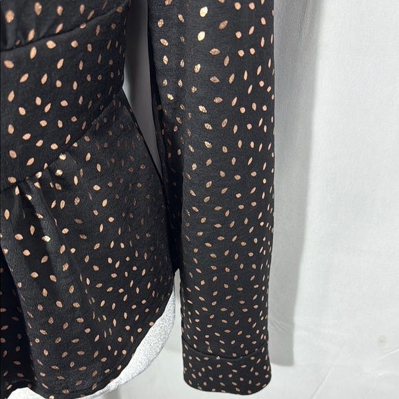 ba&sh Black Top with Gold Dots Size Medium - Picture 6 of 10